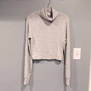 Garage Heather Gray Turtleneck Sweater